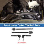 6pcs Front Inner Outer Tie Rod End Link for Pontiac G6 (2005–2010) No. ES800086