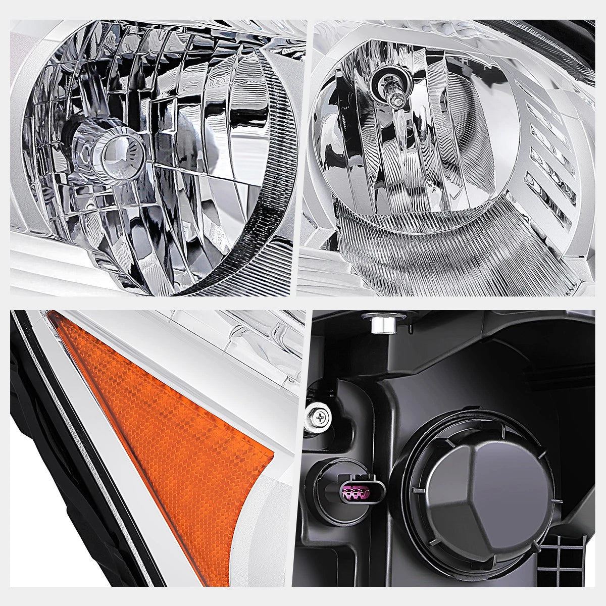Right Side Headlight Lamp Chrome for Chevy Traverse (2009–2012)