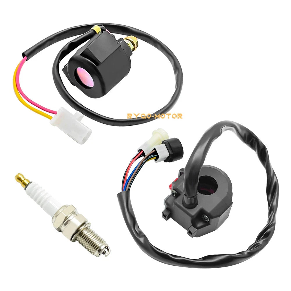 Handlebar Start Switch Relay Spark Kit for Yamaha Warrior 350 YFM350X (1987–1995)