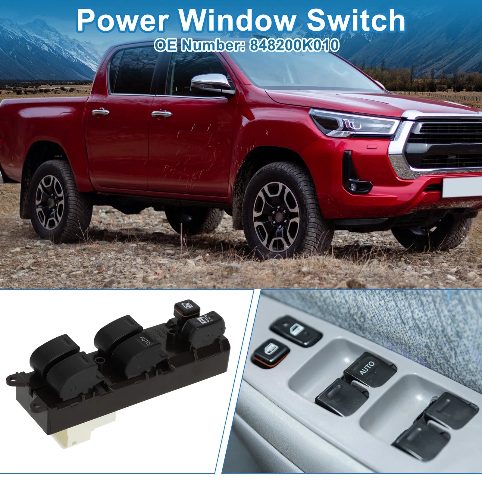Power Window Switch for Toyota Hilux Vigo Innova (848200K010)