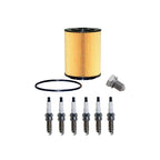 Wix Engine Oil Filter & Denso 6 Iridium Spark Plugs for Cayenne Touareg (2003–2010)