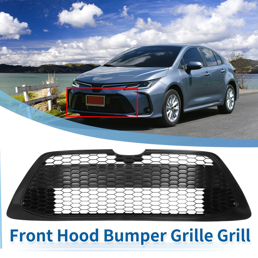 Front Hood Bumper Grille for Toyota Corolla LE (2020–2022) No.5310202290 Black
