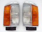 Chrome Corner Indicator Lights for 1983-1988 Toyota Hilux 4WD LN60 (2 x)