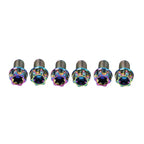 6pcs M6x20mm Titanium Torx Head Flange Screws for Bicycle Motorcycle