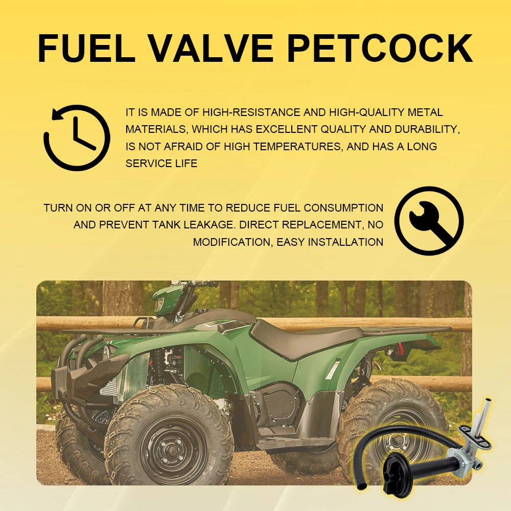 Fuel Petcock Shut Off Valve Kit for Yamaha Kodiak 400 (2000–2006)