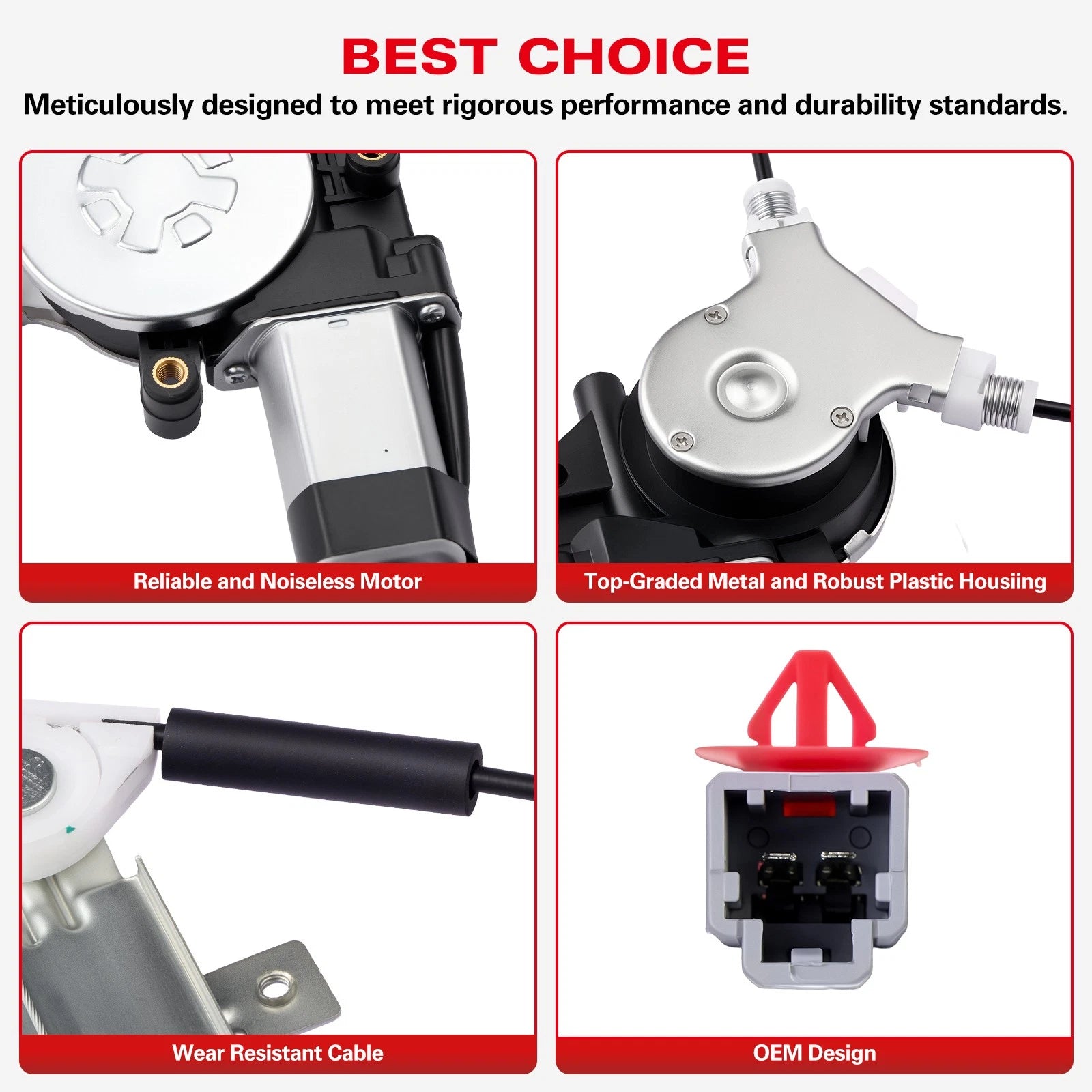 Power Window Regulator with Motor for Subaru (2010–2014) Front Left