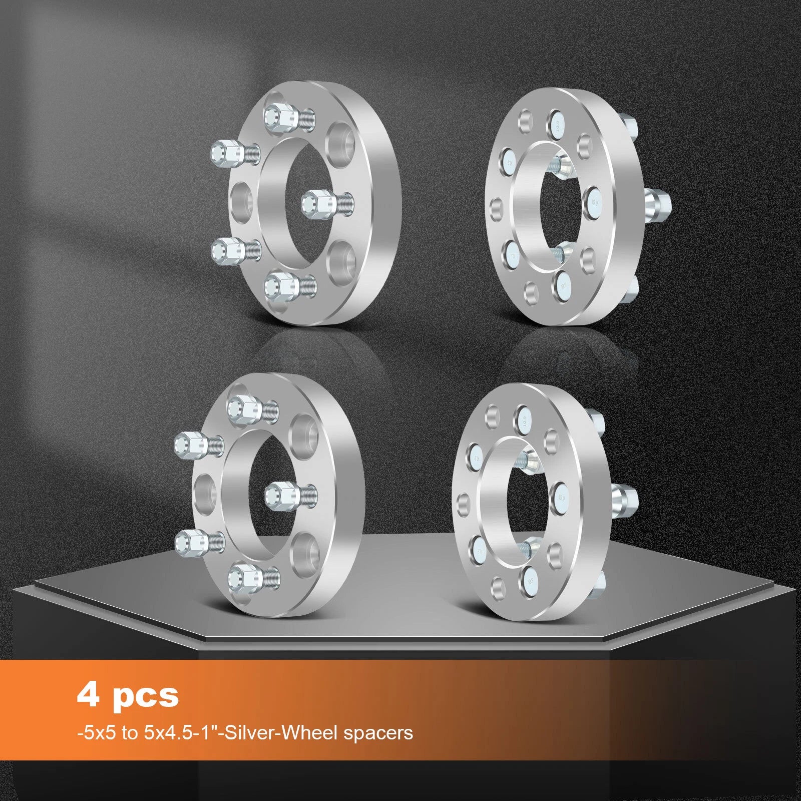 4X 1" Wheel Adapter 5x5 to 5x4.5 12x1.5 for Chrysler Town & Country, Dodge Journey