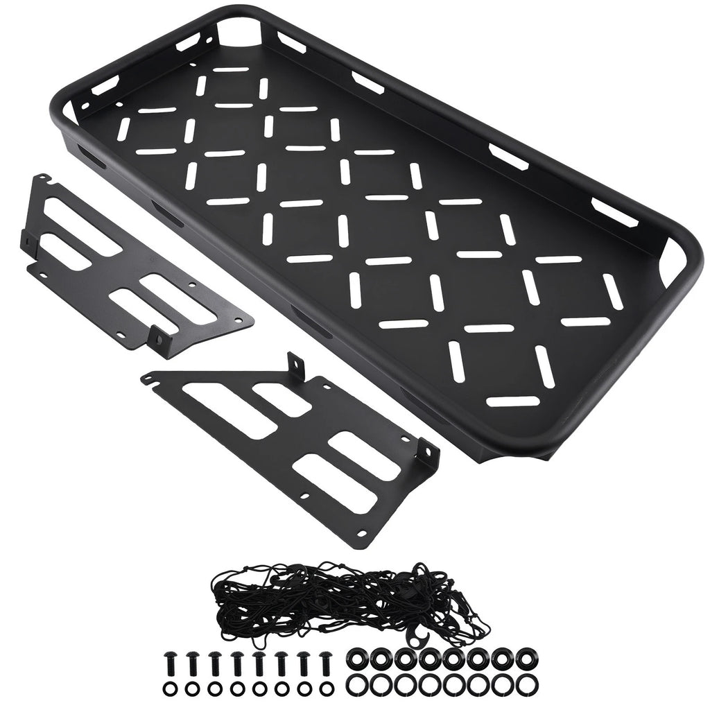 Black Cargo Organizer for Ford Bronco (2021–2025) Steel Basket 350lbs
