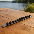 Set of 6 Plastic Socket Organizer Rail Rack for 1/4 3/8 1/2 Inch Sockets