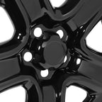 Set of 4 Gloss Black 17" Wheel Hubcaps for Toyota RAV4 (2006–2012)