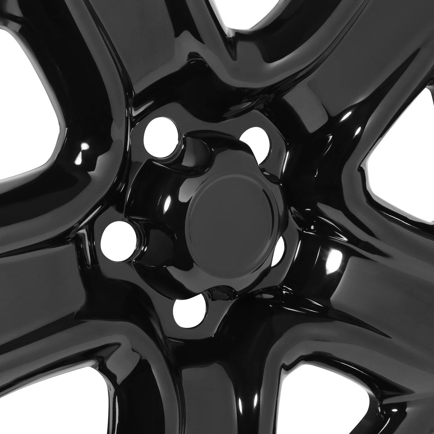 Set of 4 Gloss Black 17" Wheel Hubcaps for Toyota RAV4 (2006–2012)