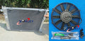 Aluminum Radiator + Fan for Saab 9000 2.3 Turbo (1991-1998)