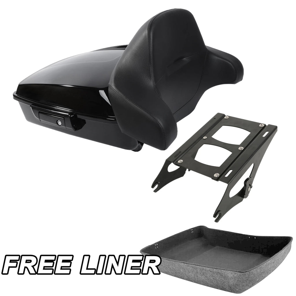 Chopped Trunk Mount Rack Pad for Harley Touring Electra Road Glide (2014–2026)