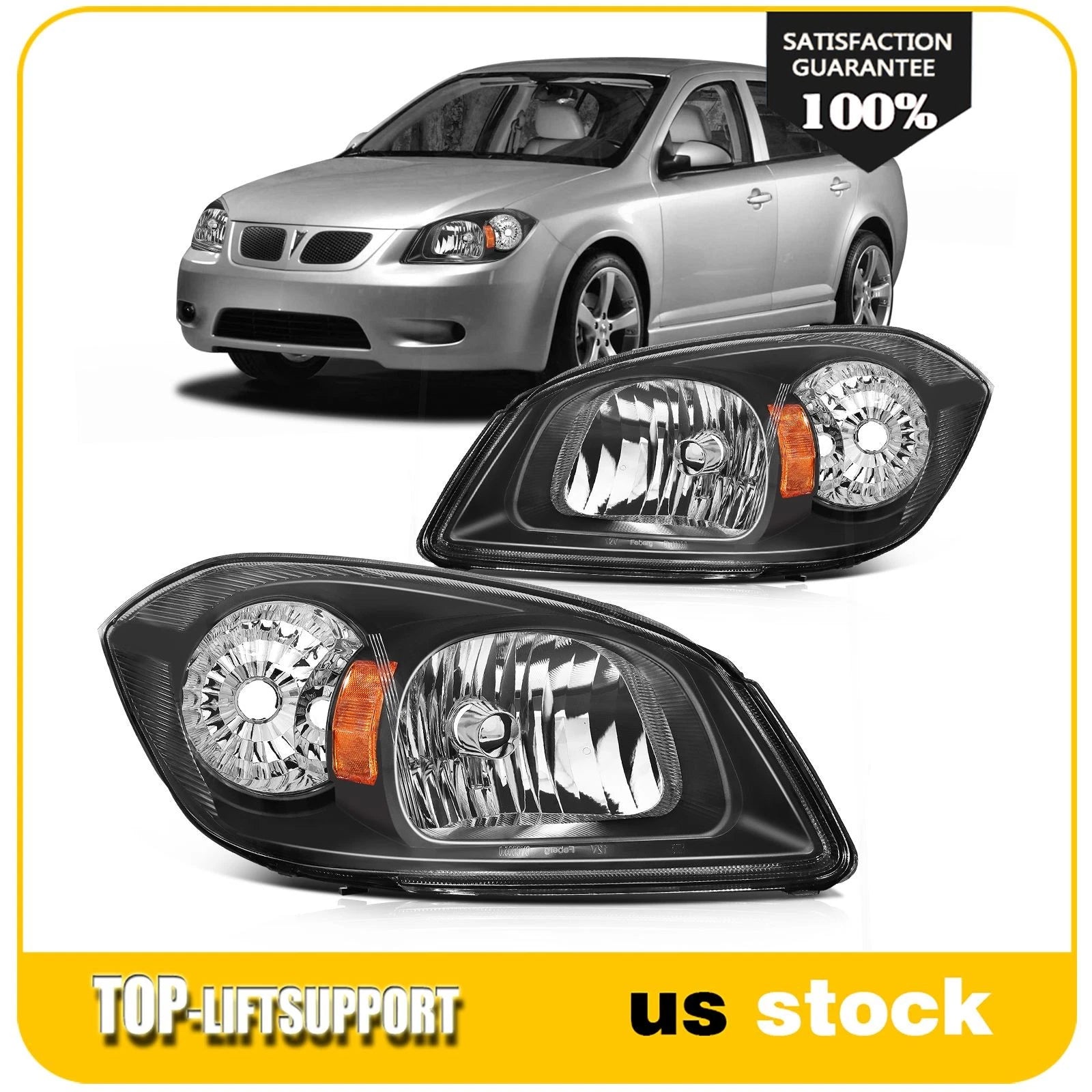 Headlight Assembly for Chevy Cobalt, Pontiac G5, Pursuit (2005–2010)
