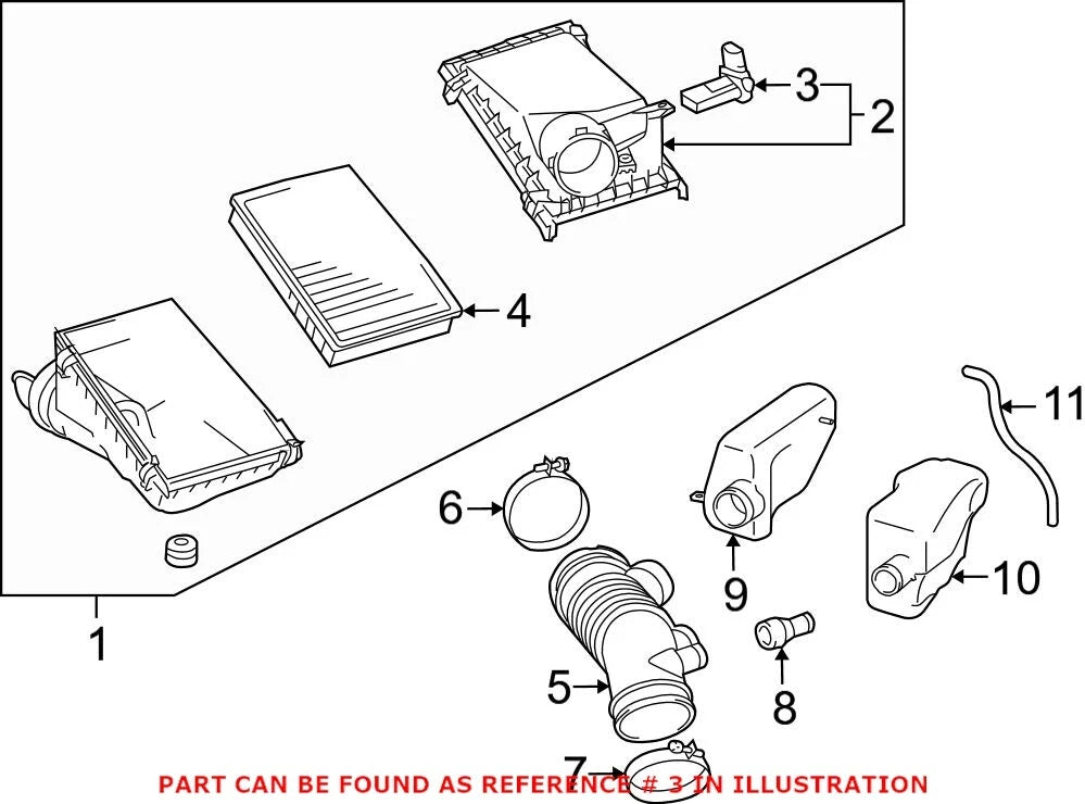 Mass Air Flow Sensor for Lexus GX460 GX470 LX470 LX570 (2003–2021)