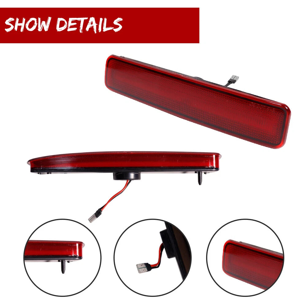 2X Red LED Rear Side Marker Lights for Mercury Mountaineer (2002–2010)