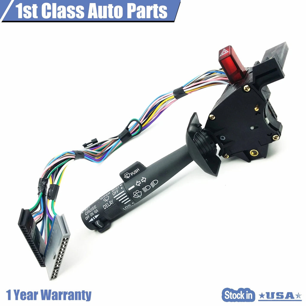 Cruise Control Turn Signal Wiper Lever Switch for Chevy C3500 Pickup (1995–2000)