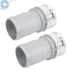 2X 3" Aluminum Camlock Type E Adapter Hose Connection Kit