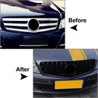 GTR Style Front Bumper Grille for Benz C Class W204 (2007-2014) Silver