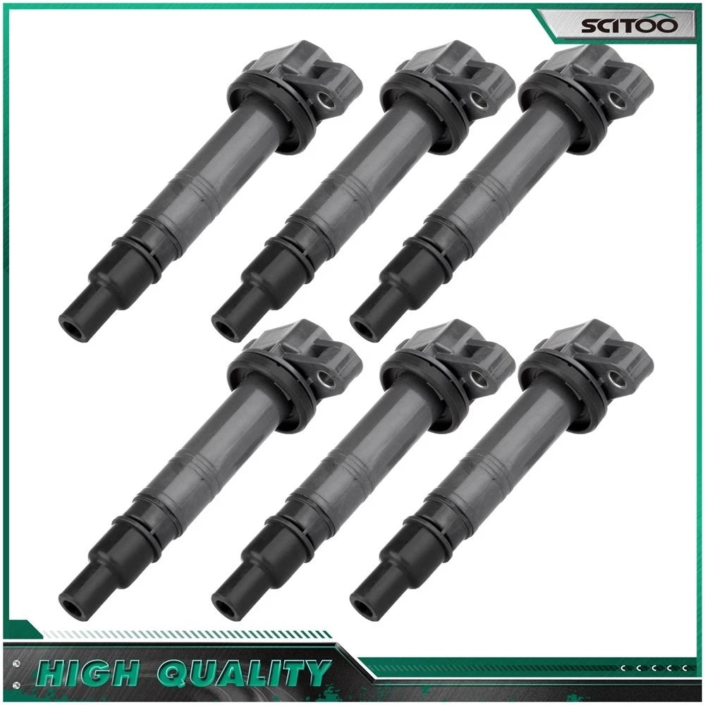 Set of 6 Ignition Coils for Toyota 4Runner Tundra V6 4.0L (2003–2011)