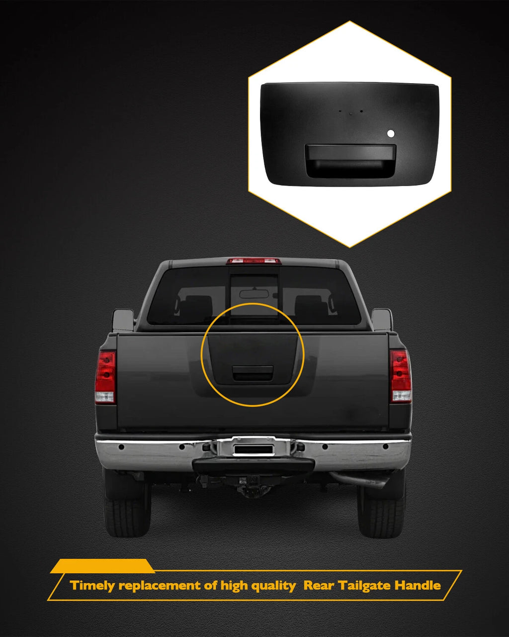 Rear Tailgate Liftgate Door Handle for Nissan Titan (2004-2012)