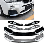 Bumper Lip Spoiler Splitter for BMW X3 F25 X4 F26 M Sport (2014-2018)