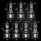 2X H11 H13 9004 9005 9006 9007 LED Headlight Bulbs for