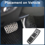 1 Pc Footrest Pedal Cover for Audi A5 (2014–2024) Silver Tone