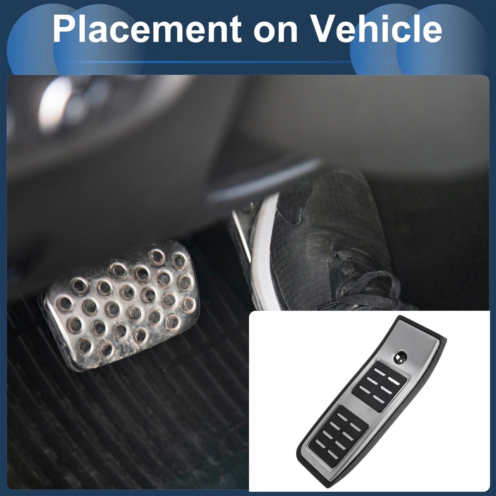 1 Pc Footrest Pedal Cover for Audi A5 (2014–2024) Silver Tone