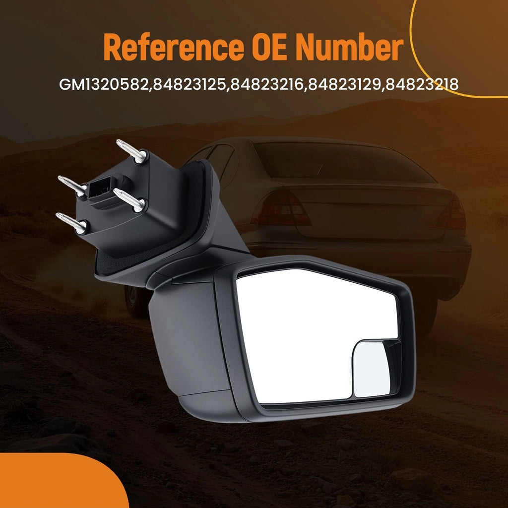Left Rear View Mirror for Chevrolet Silverado 1500 (2019–2024)