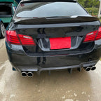 Rear Bumper Lip Diffuser for BMW F10 M5 (2012–2016) Carbon Fiber Look
