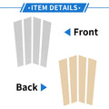 4 Pcs Door Pillar Window Trim for Porsche Panamera (2017-2021) Silver Tone
