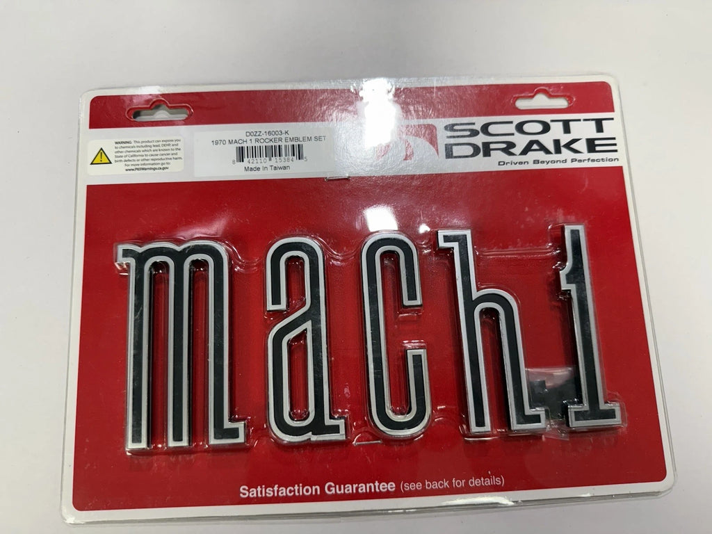 Rocker Panel Emblem Letters Replacement for 1970 Ford Mustang Mach 1