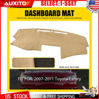 Dash Cover for Toyota Camry (2007–2011) UV Protection LHD Beige