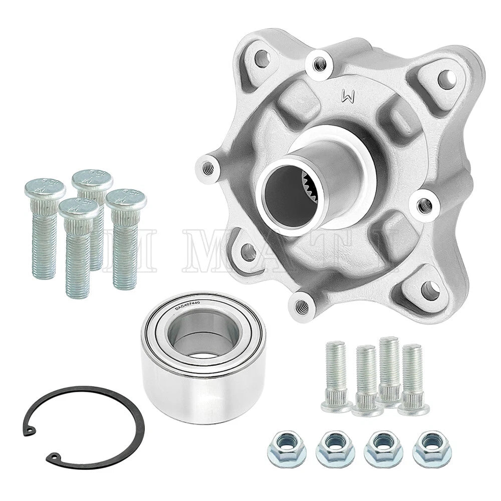 Rear Wheel Hub + Bearing + Studs for Polaris Ranger 425 500 700 650 (2002–2005)