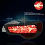 LED Chasing Arrow Tail Lights for Scion FRS (2013–2017) - Smoked Lens Chrome