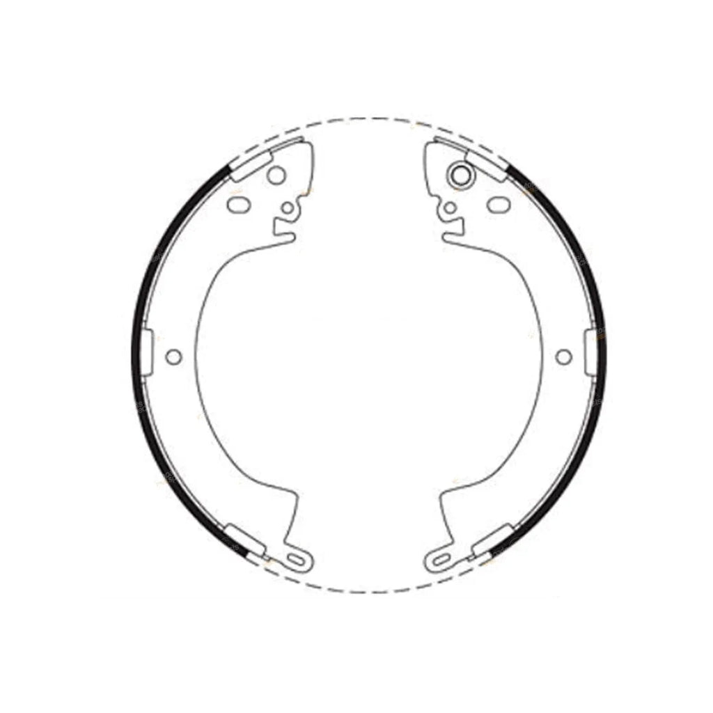 Rear Brake Shoe Set for Mitsubishi L300 Express Van Starwagon (1981 - 2001)