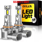 2X OXILAM Q36 Series 9005 HB3 LED Headlight Bulbs 100W 20000LM for