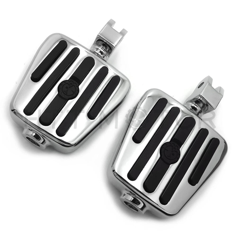 Chrome Rubber Footpeg for Yamaha V-Star 1100 650 Stryker V-Max Virago (1999–2019)