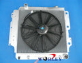 Aluminum Radiator & Fan for Jeep Wrangler YJ, TJ, Chevy Engine (1987-2006)