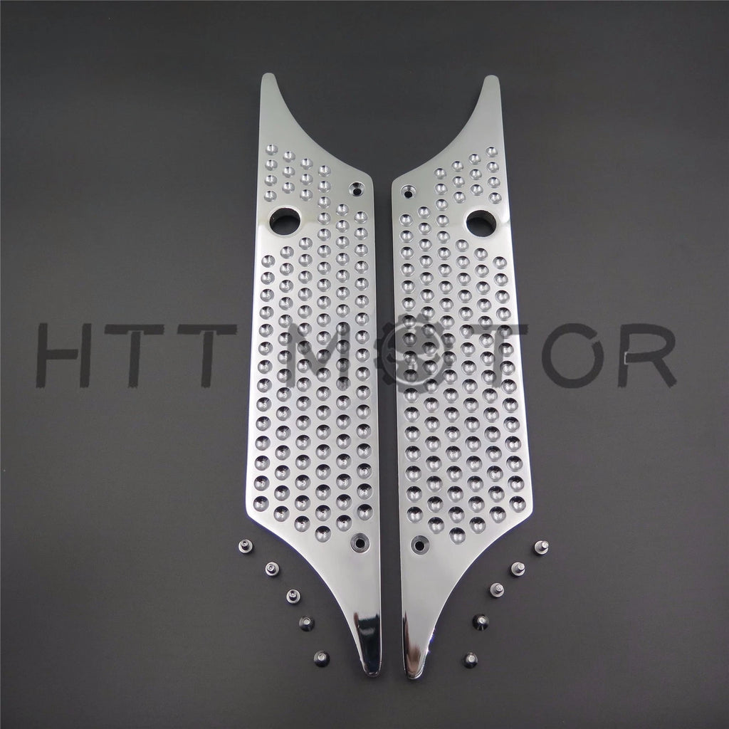 Chrome Billet Saddle Bag Latch Covers for Harley Davidson Road King (1993–2013)
