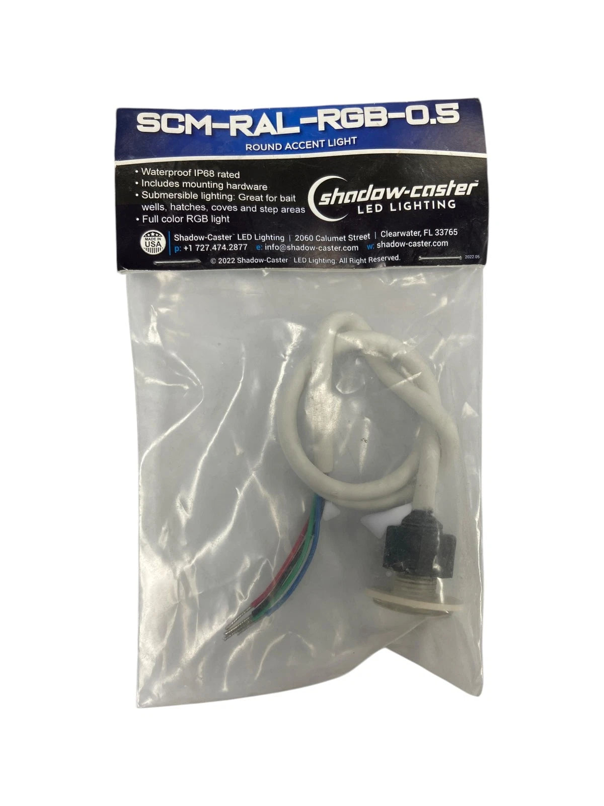 Shadow Caster SCM-RAL-RGB-0.5 Round Accent Light for 12V Applications