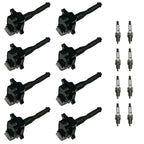 Set of 8 Ignition Coils & Spark Plugs for BMW X5 330 E46 (1994–2005)