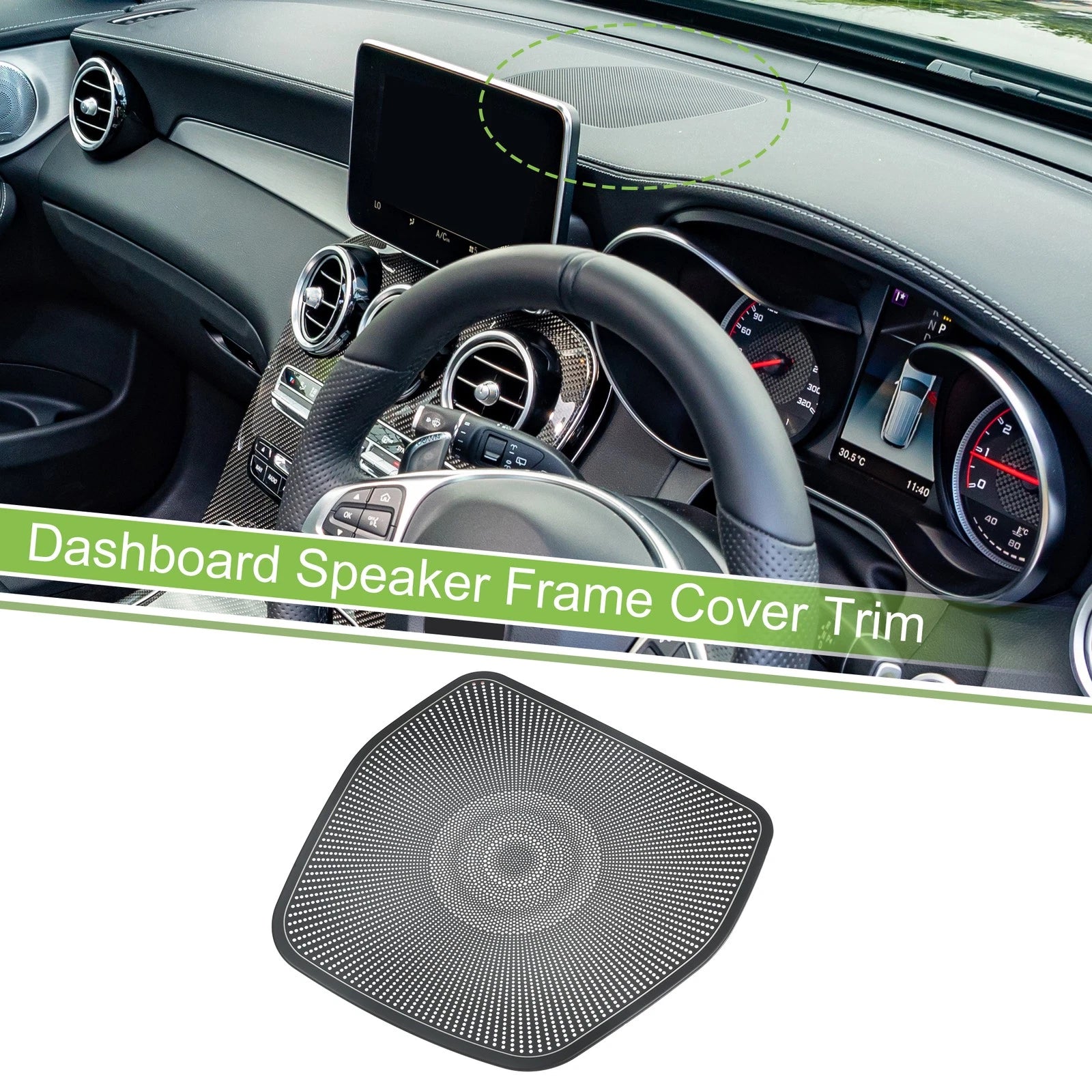 Dashboard Speaker Frame Cover Trim for Mercedes Benz GLC Class (2015–2021)