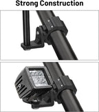 2X Adjustable Whip Mount Flag Mount 1 3/4”-1 7/8” for Can Am X3, Polaris RZR