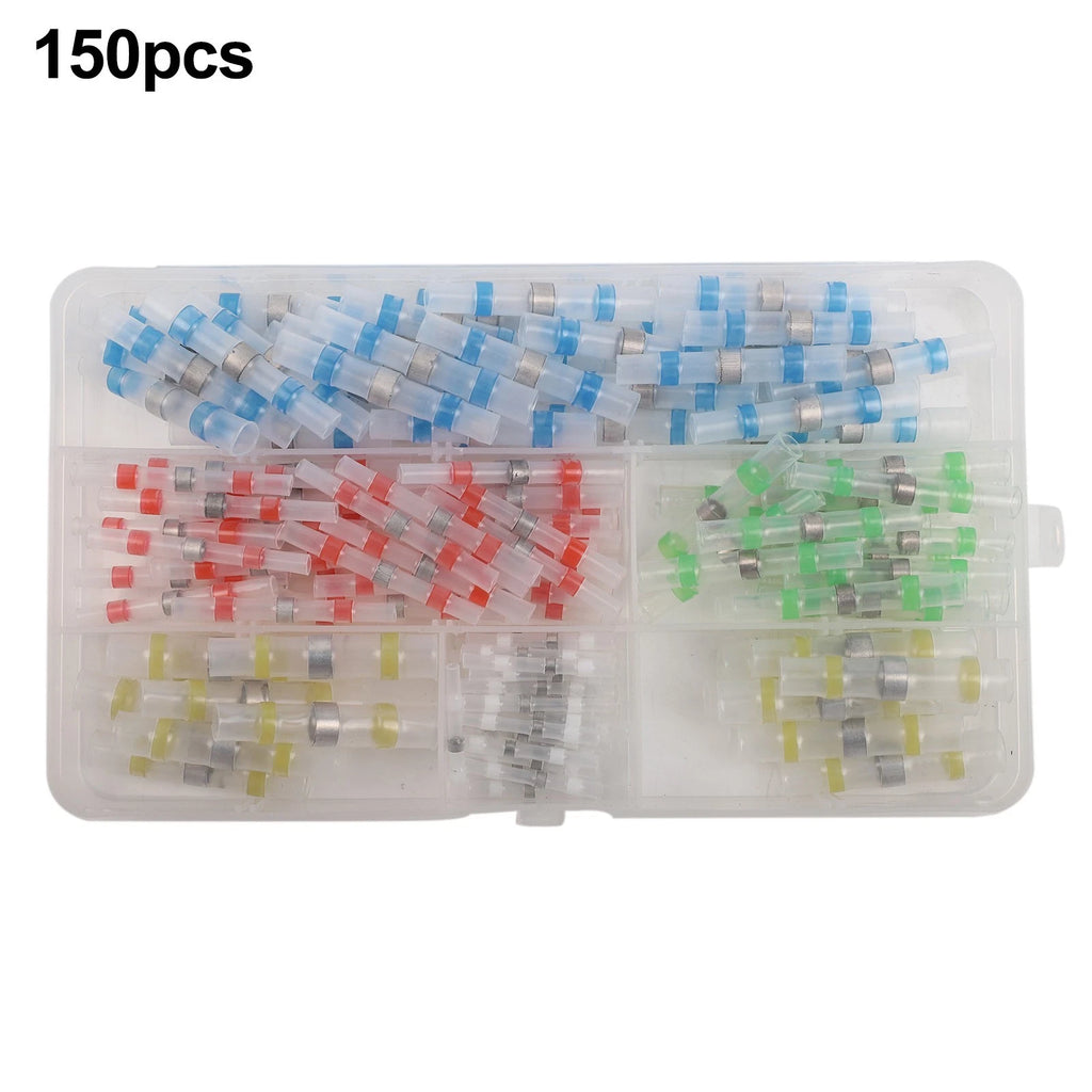 150PCS Heat Shrink Terminal Block Set for Marine Wiring (Waterproof)