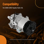 Air Conditioning Compressor Kit for Toyota Yaris 1.5L (2006–2012) 4710622 4711622