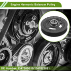 Engine Harmonic Balancer Crankshaft Pulley for Toyota Matrix (2003–2008) No. 134700D010