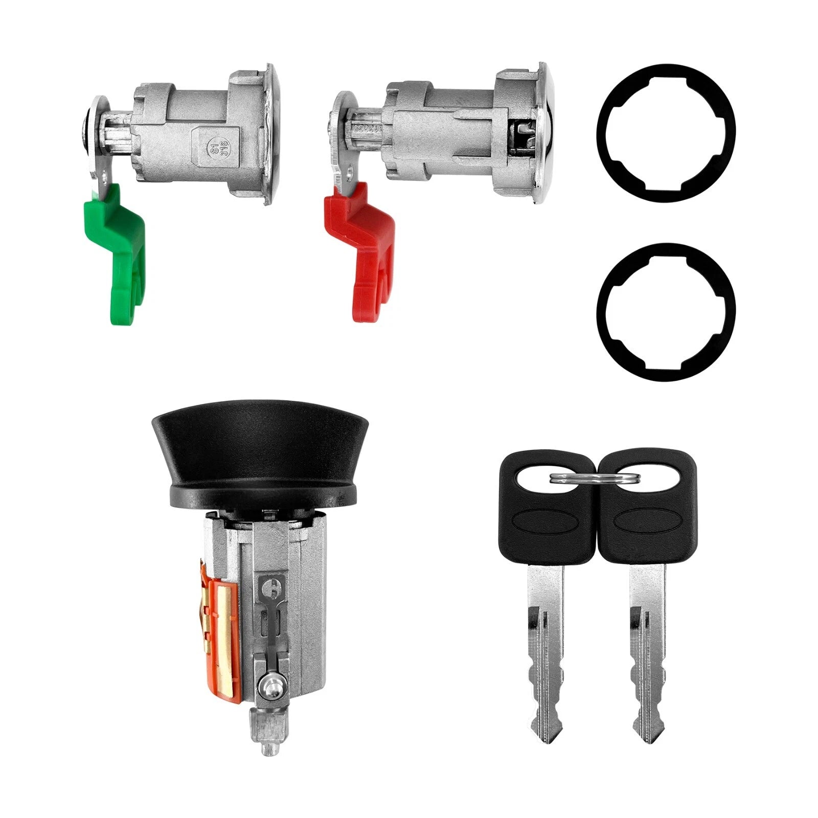Door Lock Cylinders & Ignition Switch w/ Keys for Ford E150/250/350 (1996–2008)