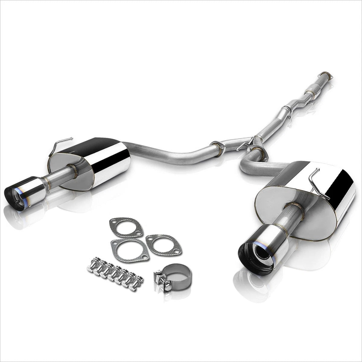 Dual 4" Burnt Tip Catback Exhaust System for Maxima 2009–2015